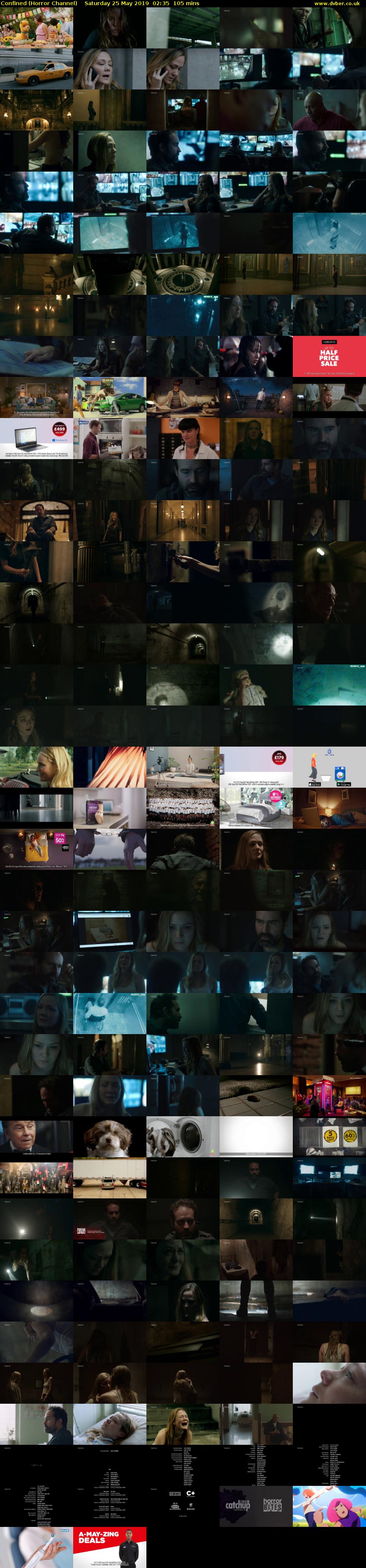 Confined (Horror Channel) Saturday 25 May 2019 02:35 - 04:20