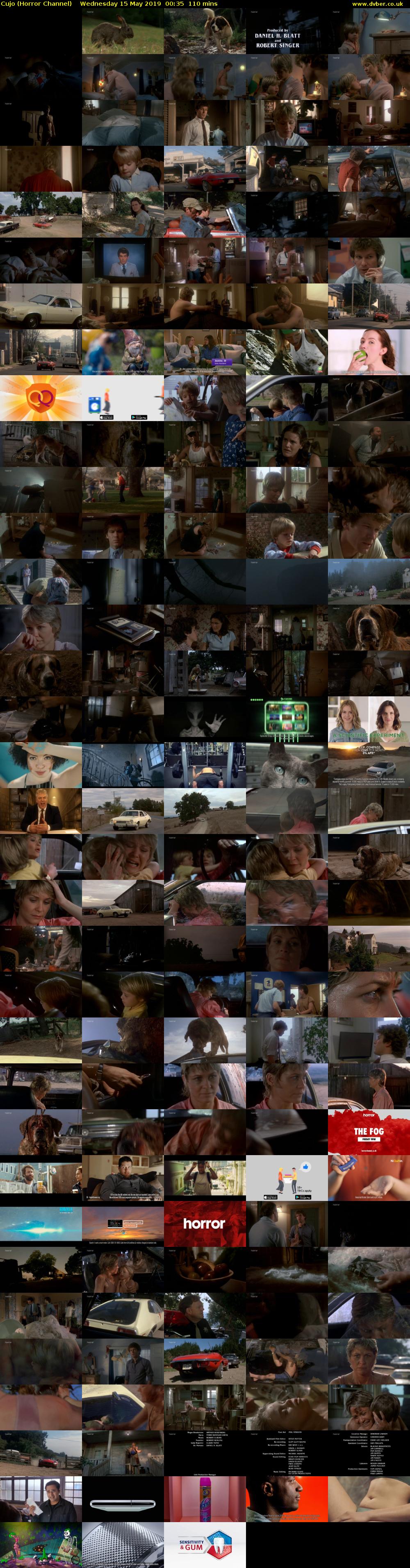 Cujo (Horror Channel) Wednesday 15 May 2019 00:35 - 02:25