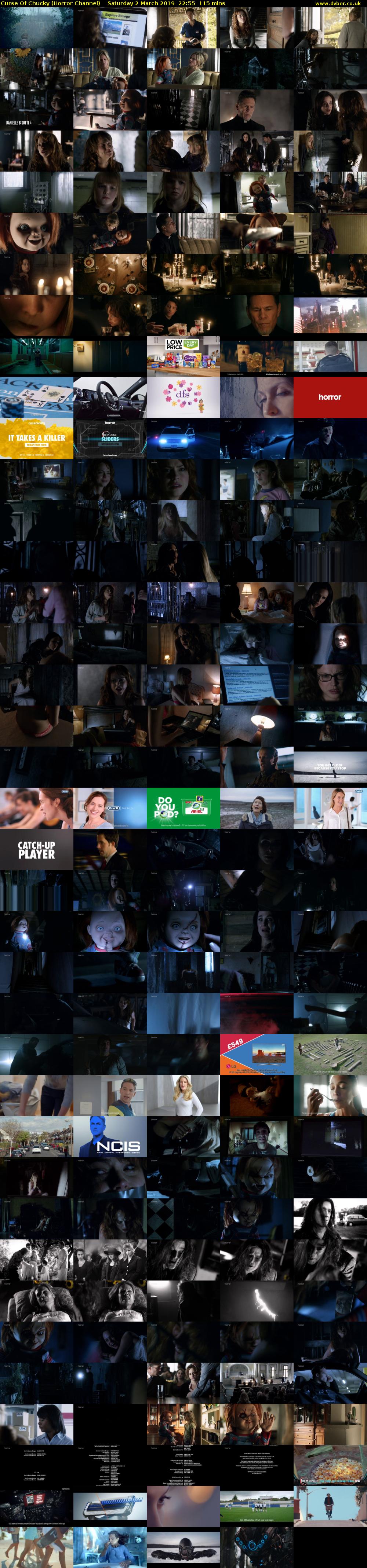 Curse Of Chucky (Horror Channel) Saturday 2 March 2019 22:55 - 00:50