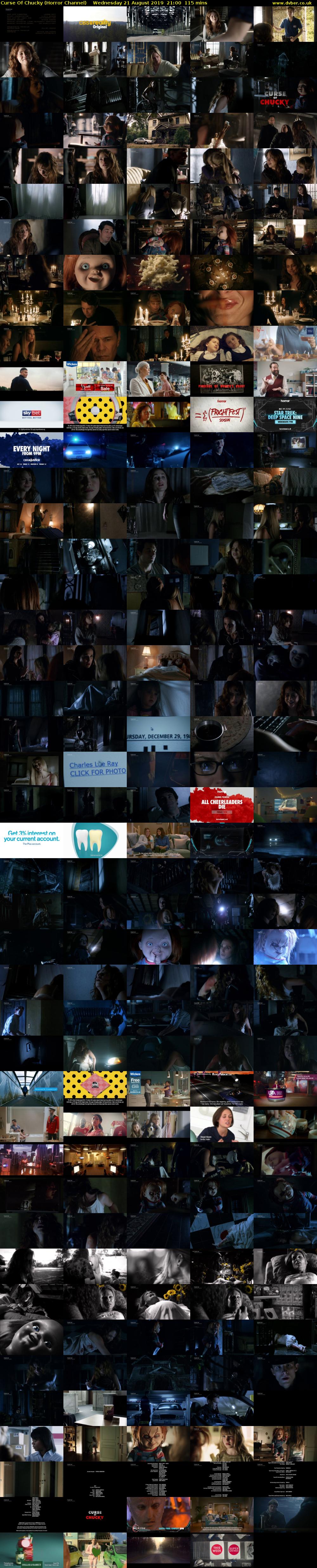 Curse Of Chucky (Horror Channel) Wednesday 21 August 2019 21:00 - 22:55