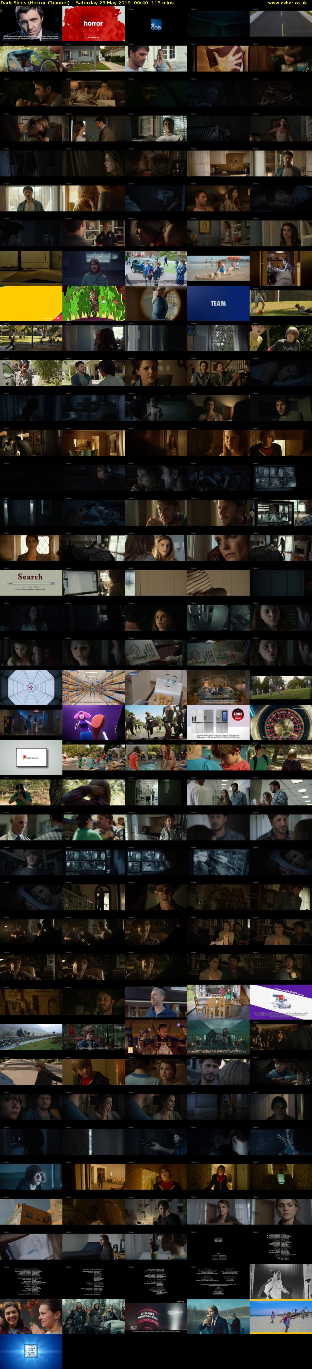 Dark Skies (Horror Channel) Saturday 25 May 2019 00:40 - 02:35