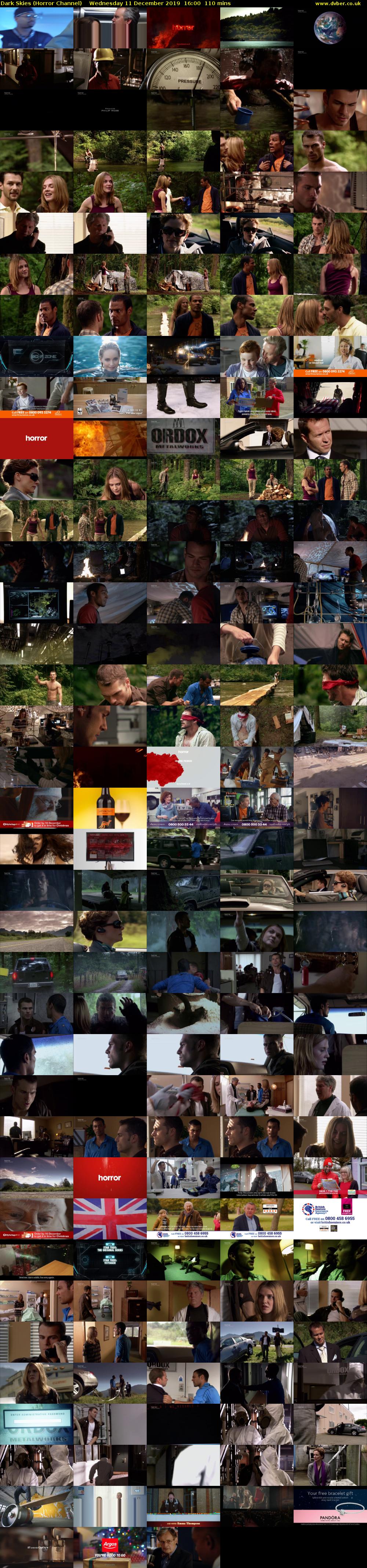 Dark Skies (Horror Channel) Wednesday 11 December 2019 16:00 - 17:50