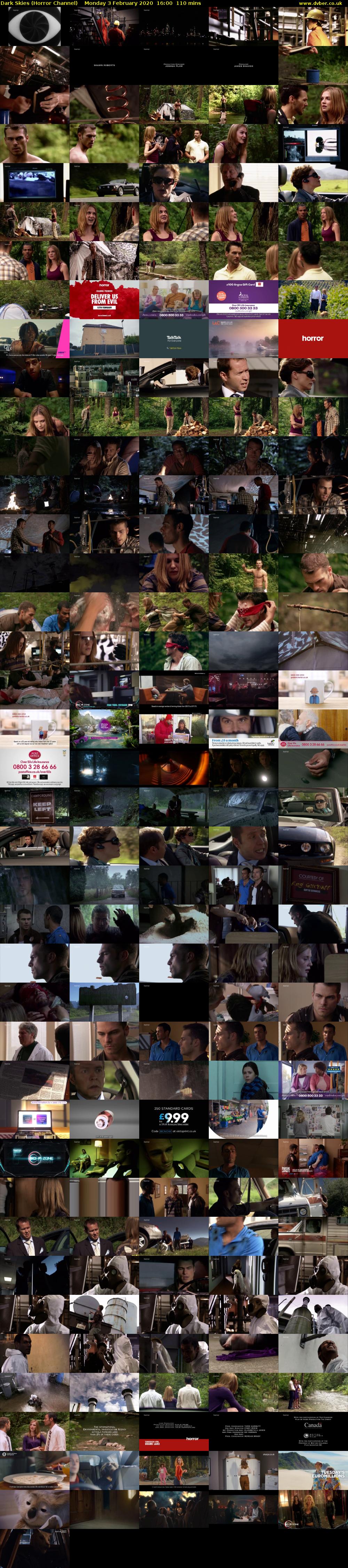 Dark Skies (Horror Channel) Monday 3 February 2020 16:00 - 17:50