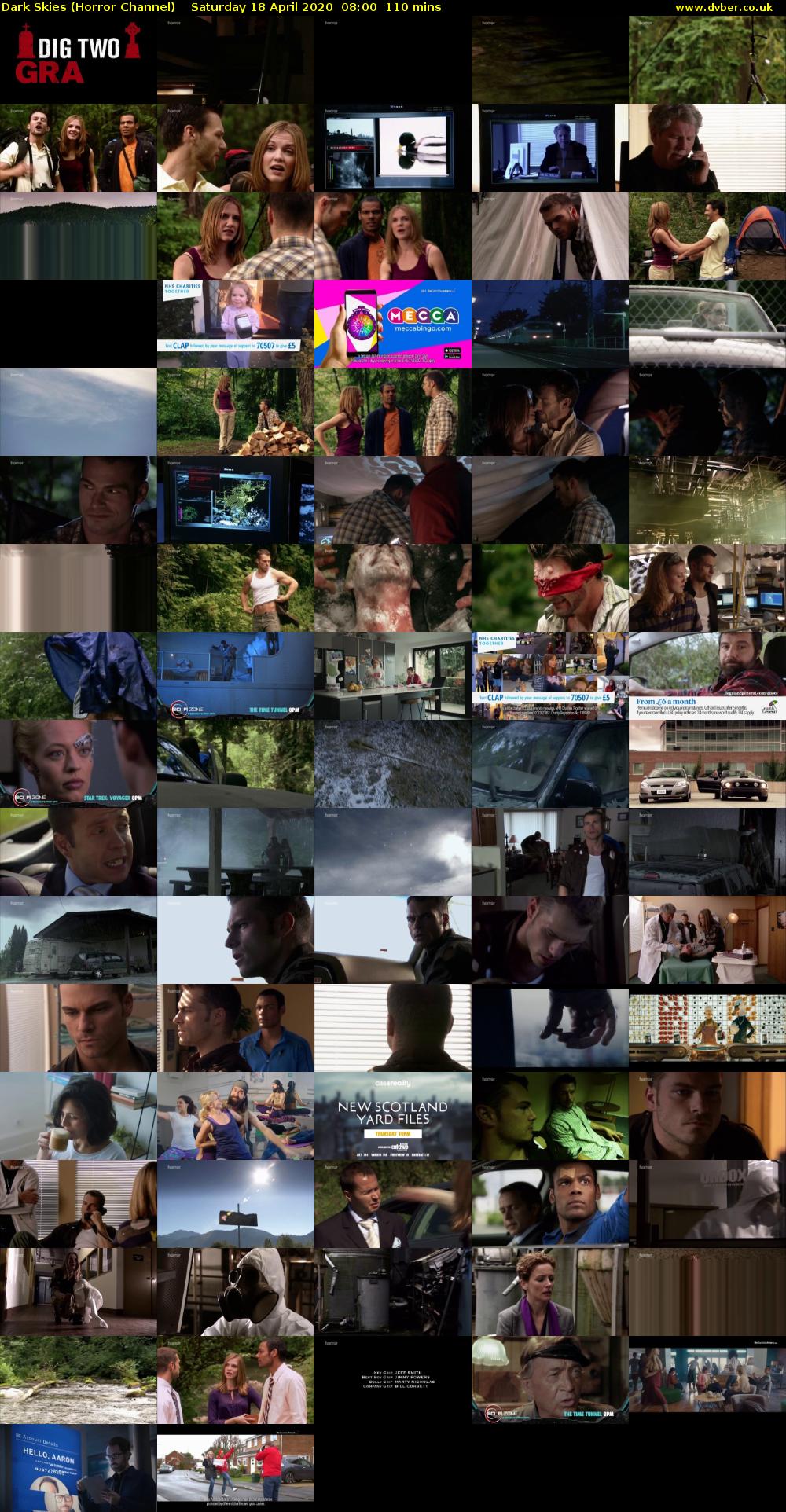 Dark Skies (Horror Channel) Saturday 18 April 2020 08:00 - 09:50
