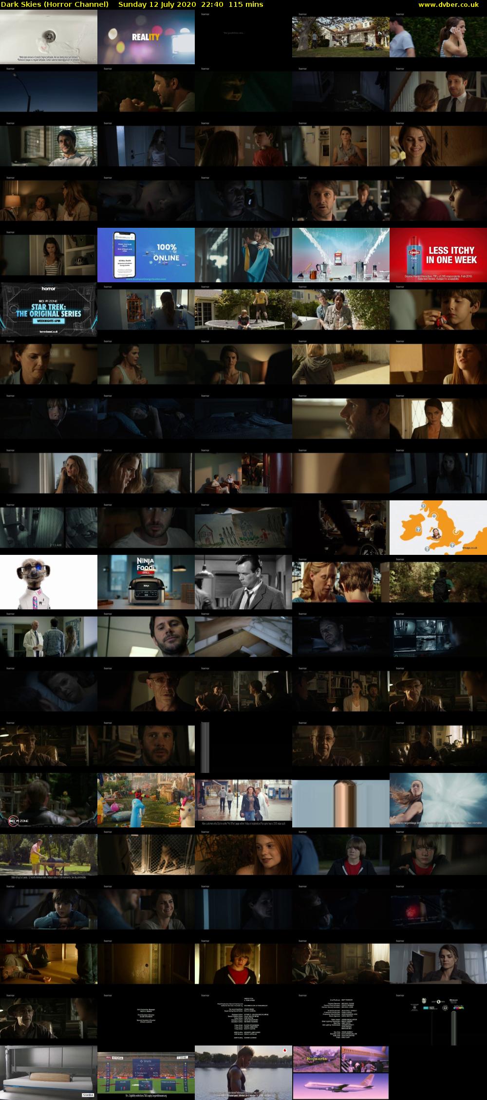 Dark Skies (Horror Channel) Sunday 12 July 2020 22:40 - 00:35