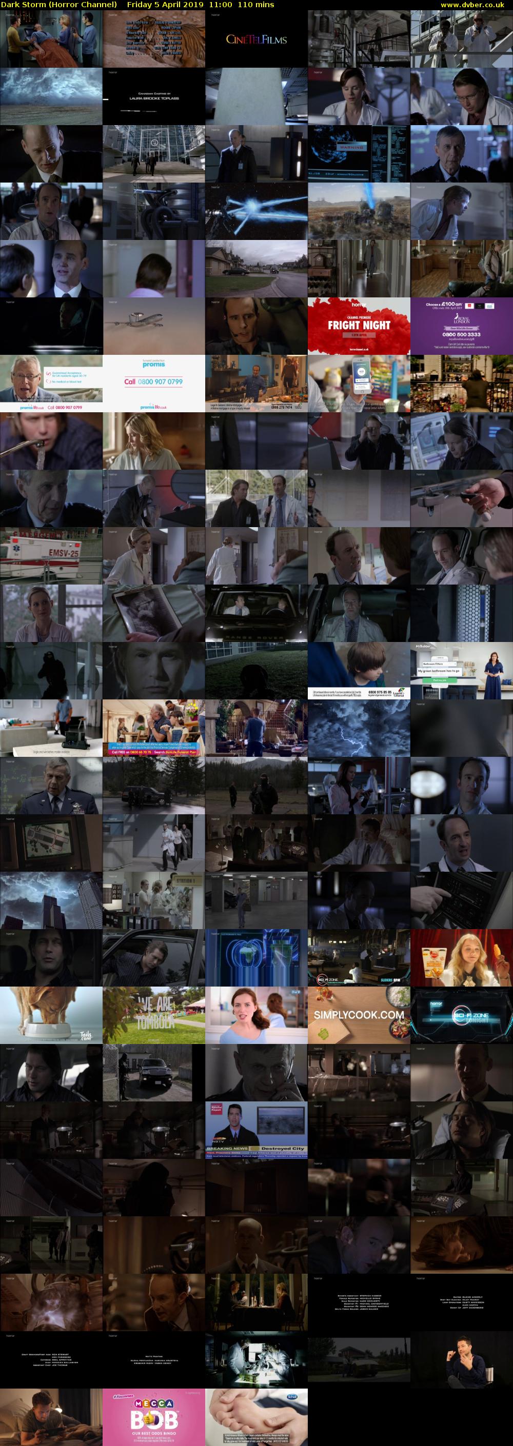 Dark Storm (Horror Channel) Friday 5 April 2019 11:00 - 12:50