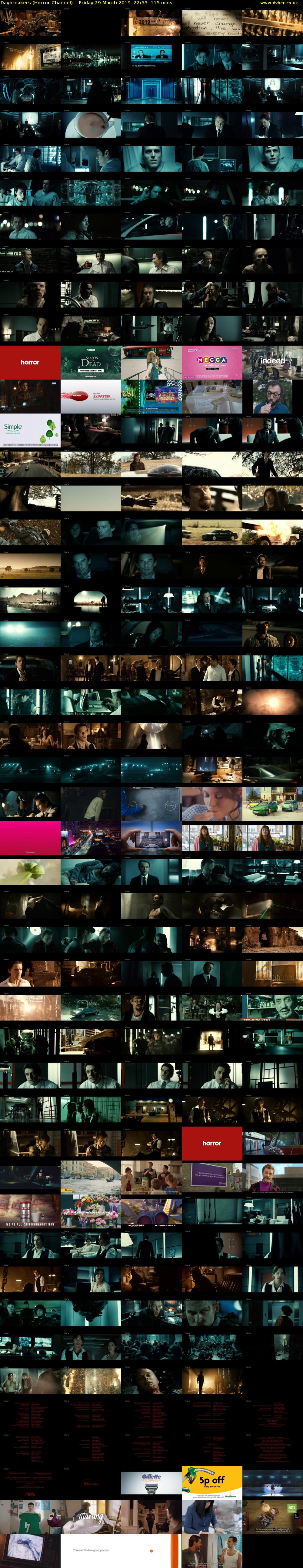 Daybreakers (Horror Channel) Friday 29 March 2019 22:55 - 00:50