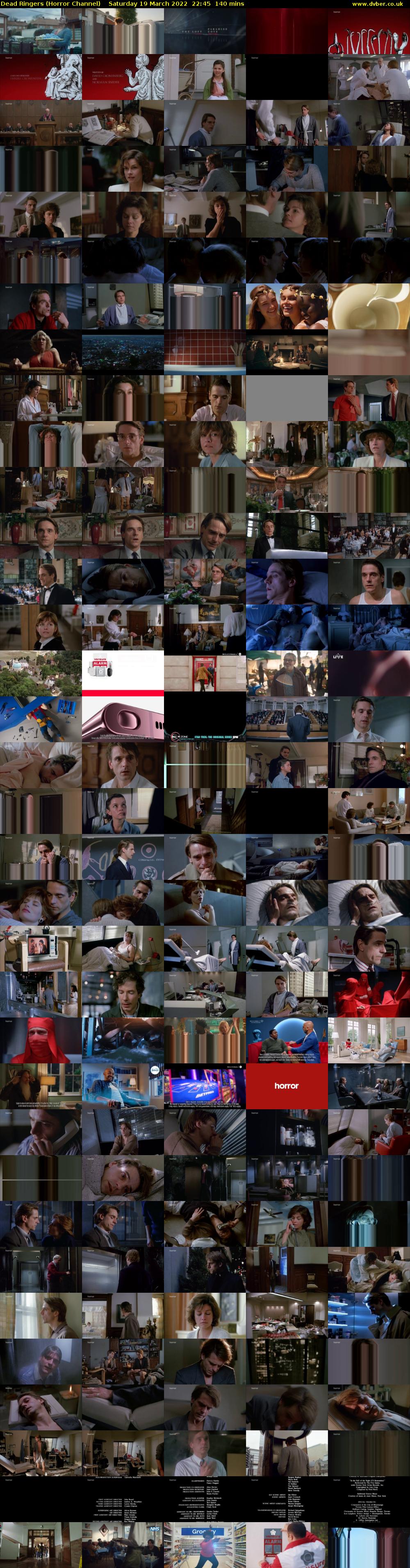 Dead Ringers (Horror Channel) Saturday 19 March 2022 22:45 - 01:05
