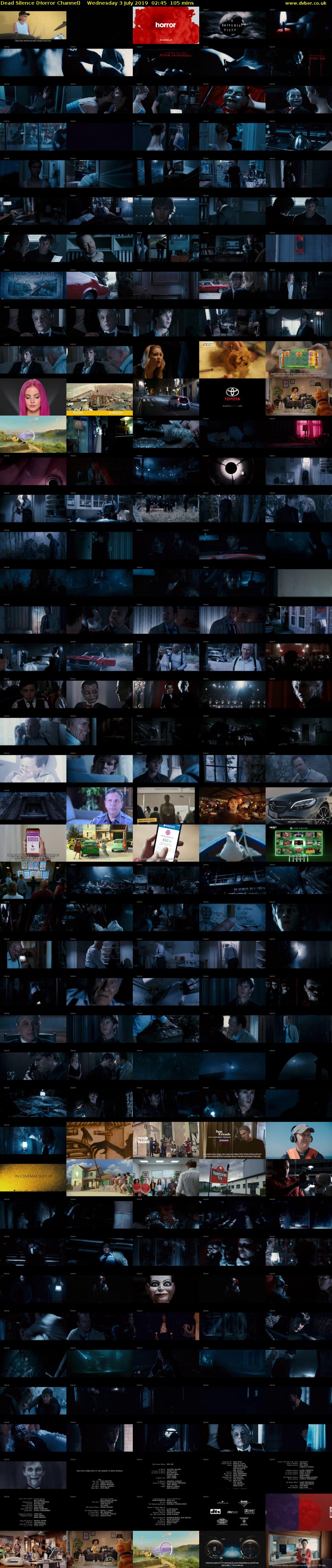 Dead Silence (Horror Channel) Wednesday 3 July 2019 02:45 - 04:30
