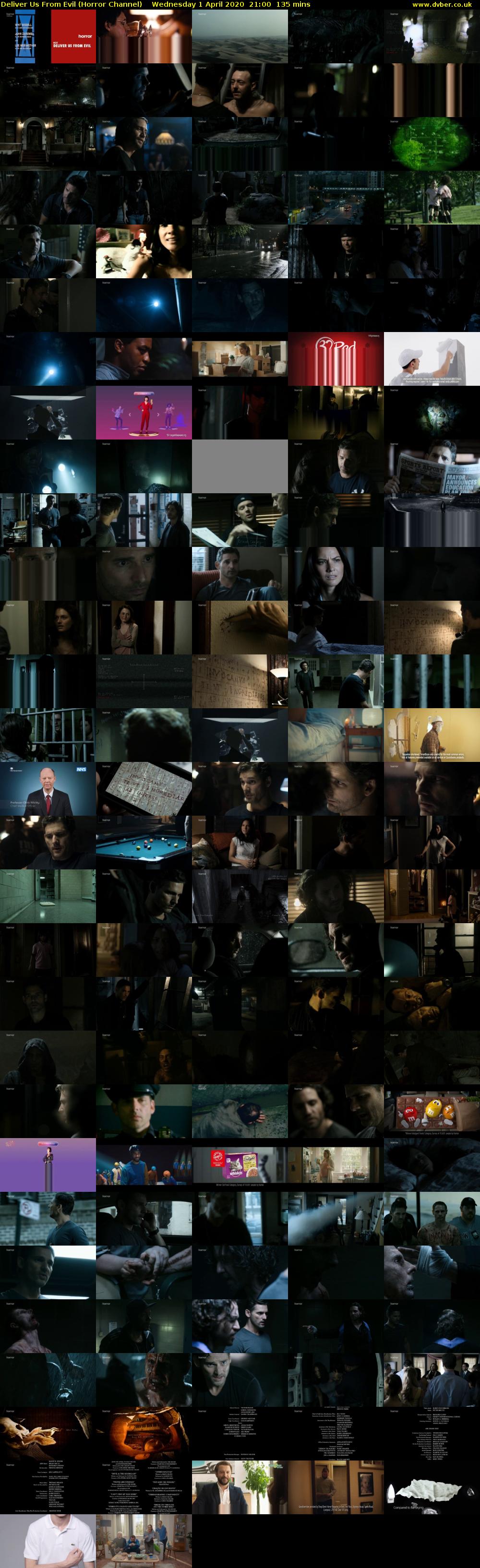 Deliver Us From Evil (Horror Channel) Wednesday 1 April 2020 21:00 - 23:15