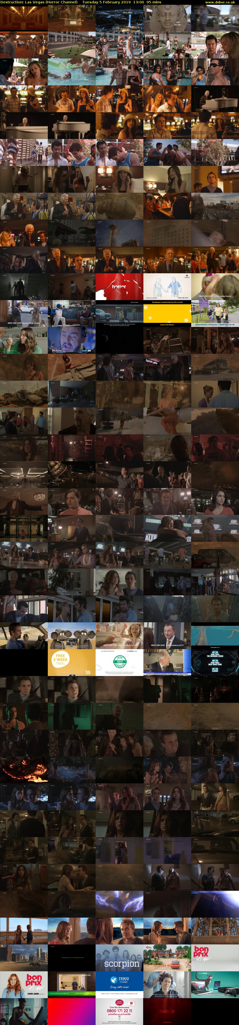Destruction: Las Vegas (Horror Channel) Tuesday 5 February 2019 13:00 - 14:35