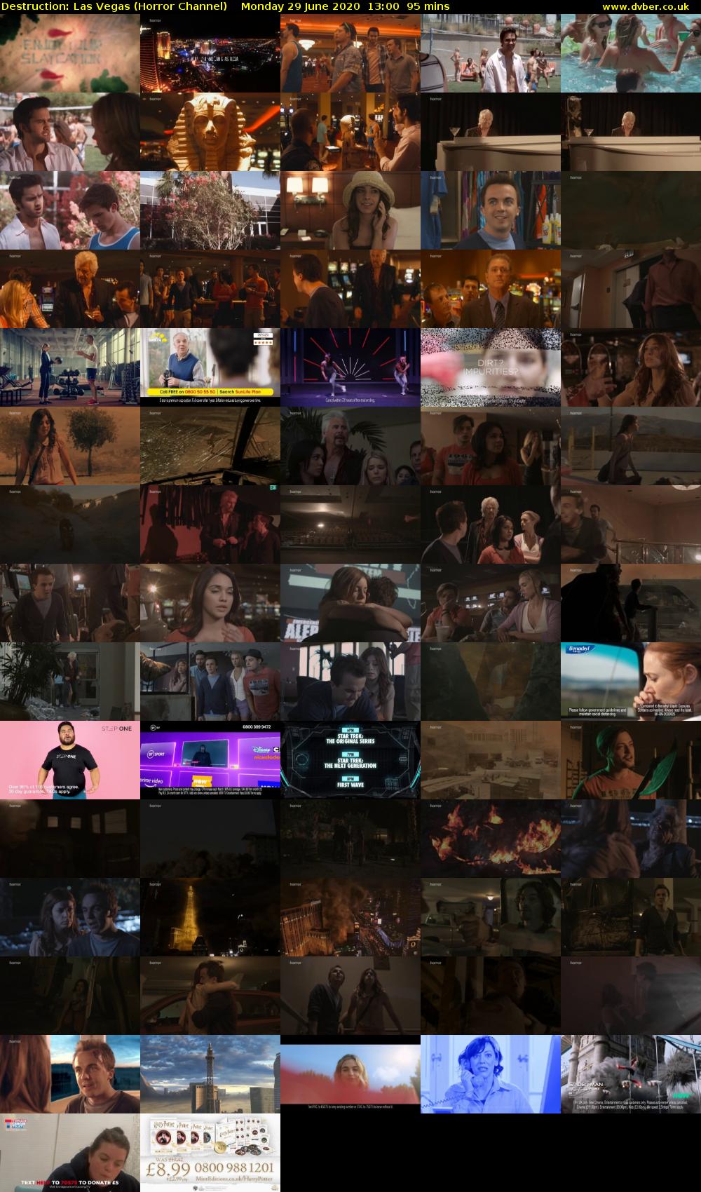 Destruction: Las Vegas (Horror Channel) Monday 29 June 2020 13:00 - 14:35