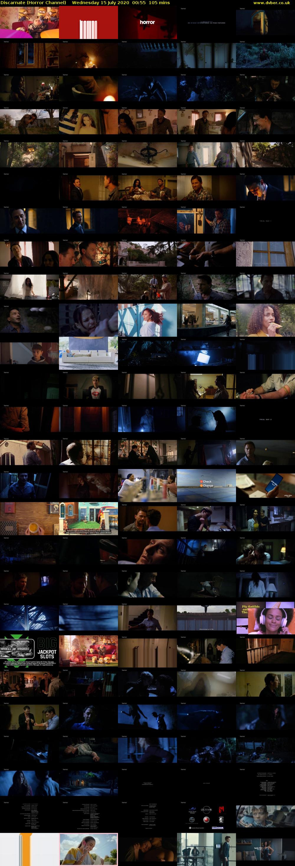 Discarnate (Horror Channel) Wednesday 15 July 2020 00:55 - 02:40