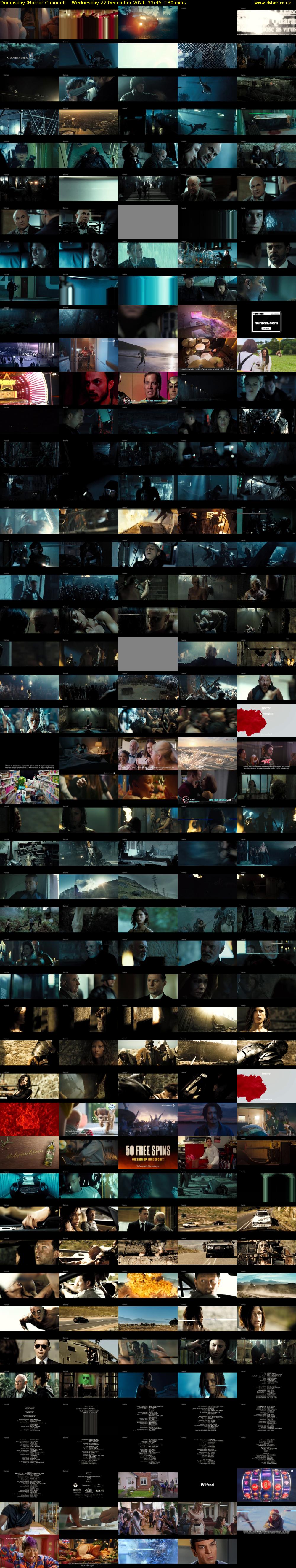 Doomsday (Horror Channel) Wednesday 22 December 2021 22:45 - 00:55