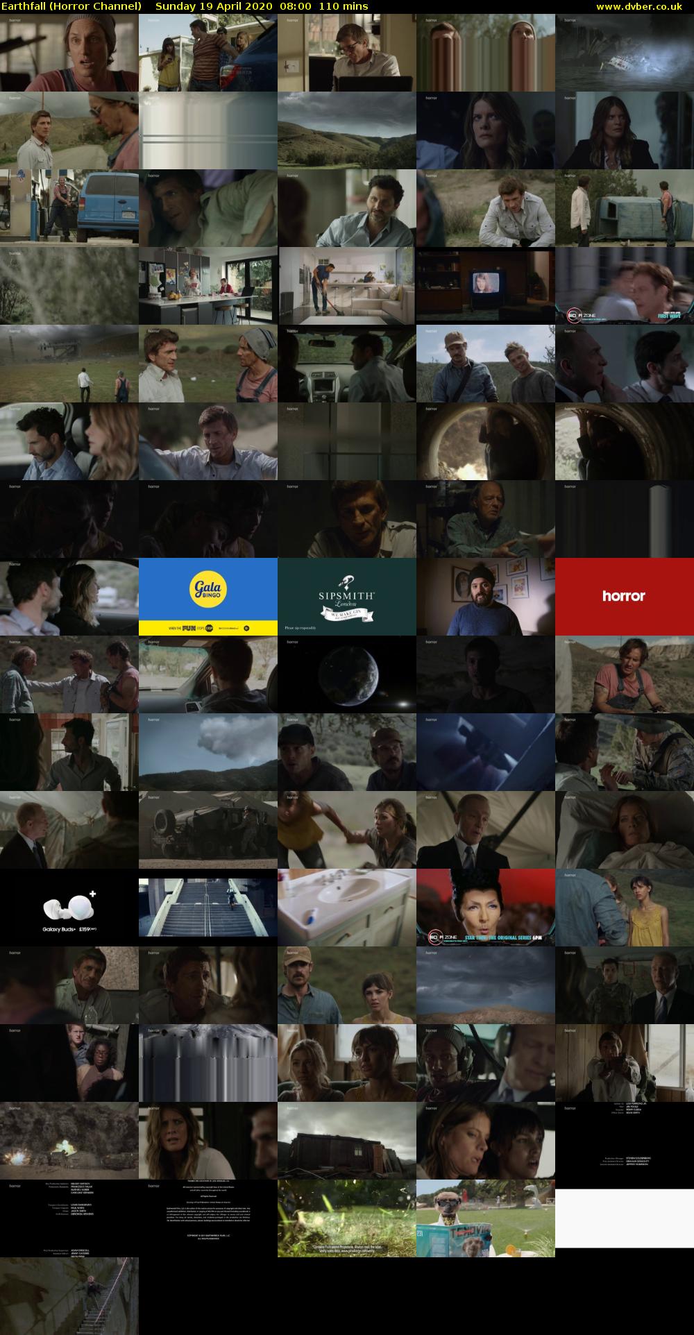 Earthfall (Horror Channel) Sunday 19 April 2020 08:00 - 09:50