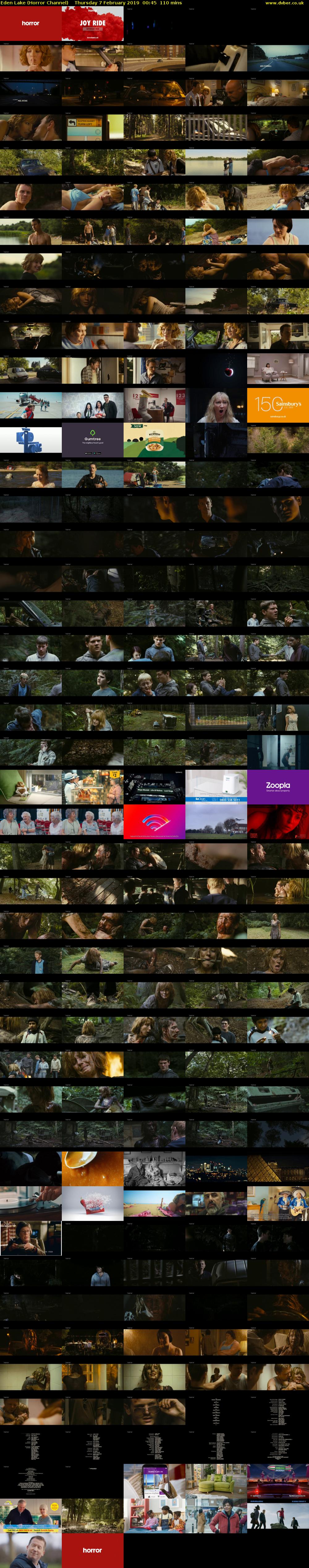 Eden Lake (Horror Channel) Thursday 7 February 2019 00:45 - 02:35