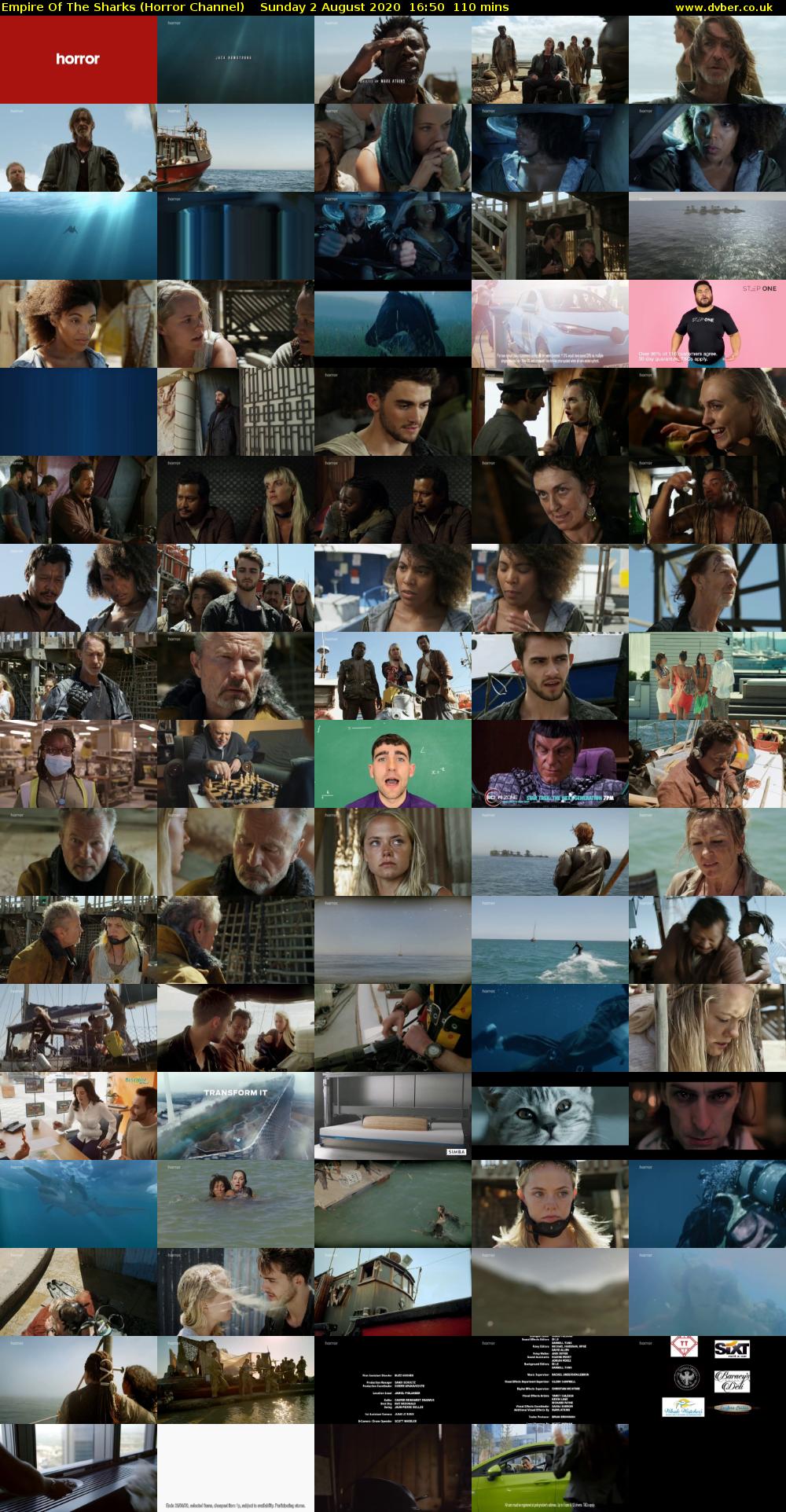 Empire Of The Sharks (Horror Channel) Sunday 2 August 2020 16:50 - 18:40