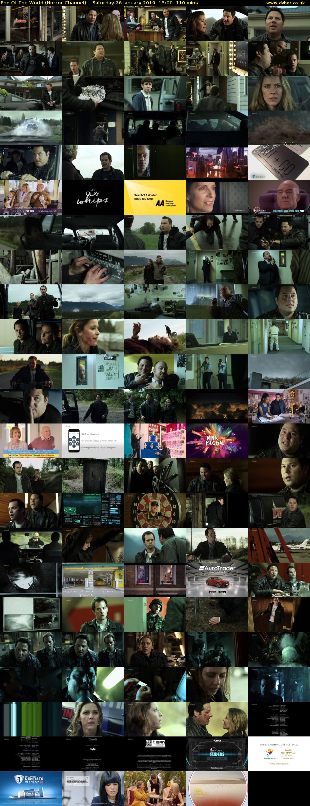 End Of The World (Horror Channel) Saturday 26 January 2019 15:00 - 16:50