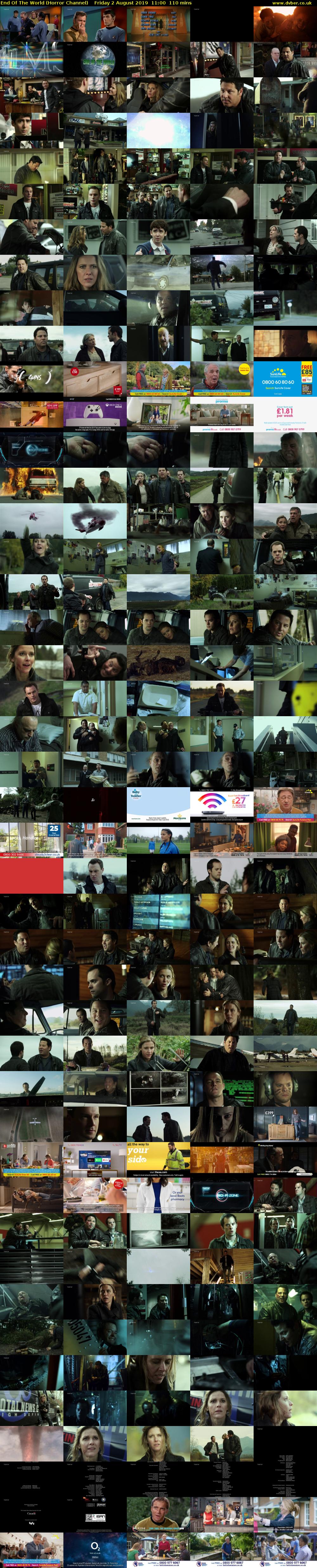 End Of The World (Horror Channel) Friday 2 August 2019 11:00 - 12:50