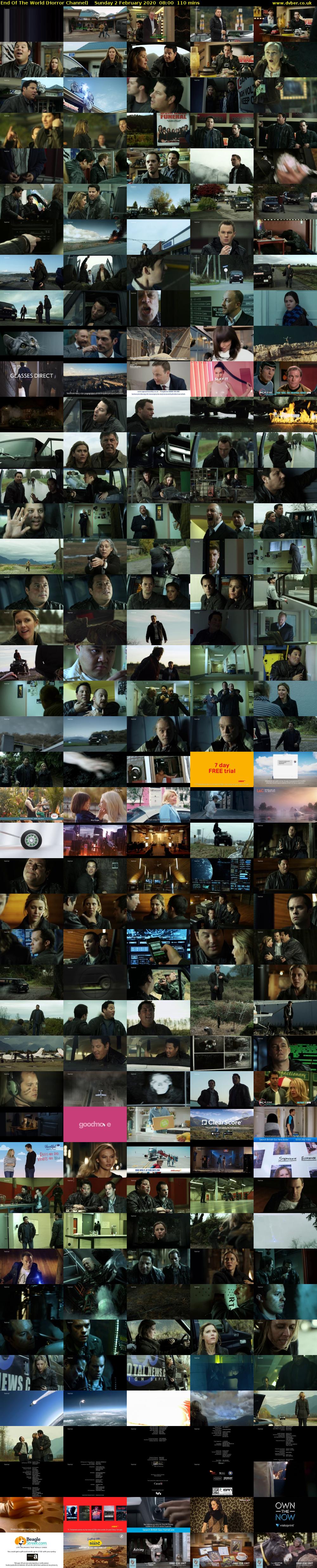 End Of The World (Horror Channel) Sunday 2 February 2020 08:00 - 09:50
