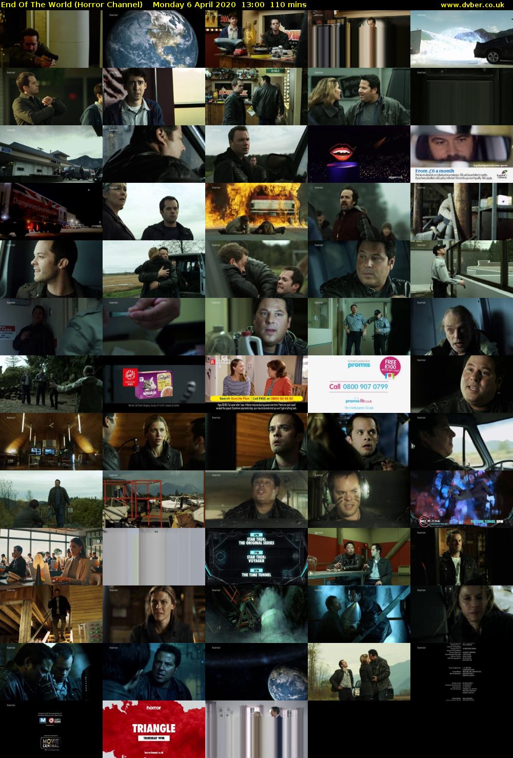 End Of The World (Horror Channel) Monday 6 April 2020 13:00 - 14:50