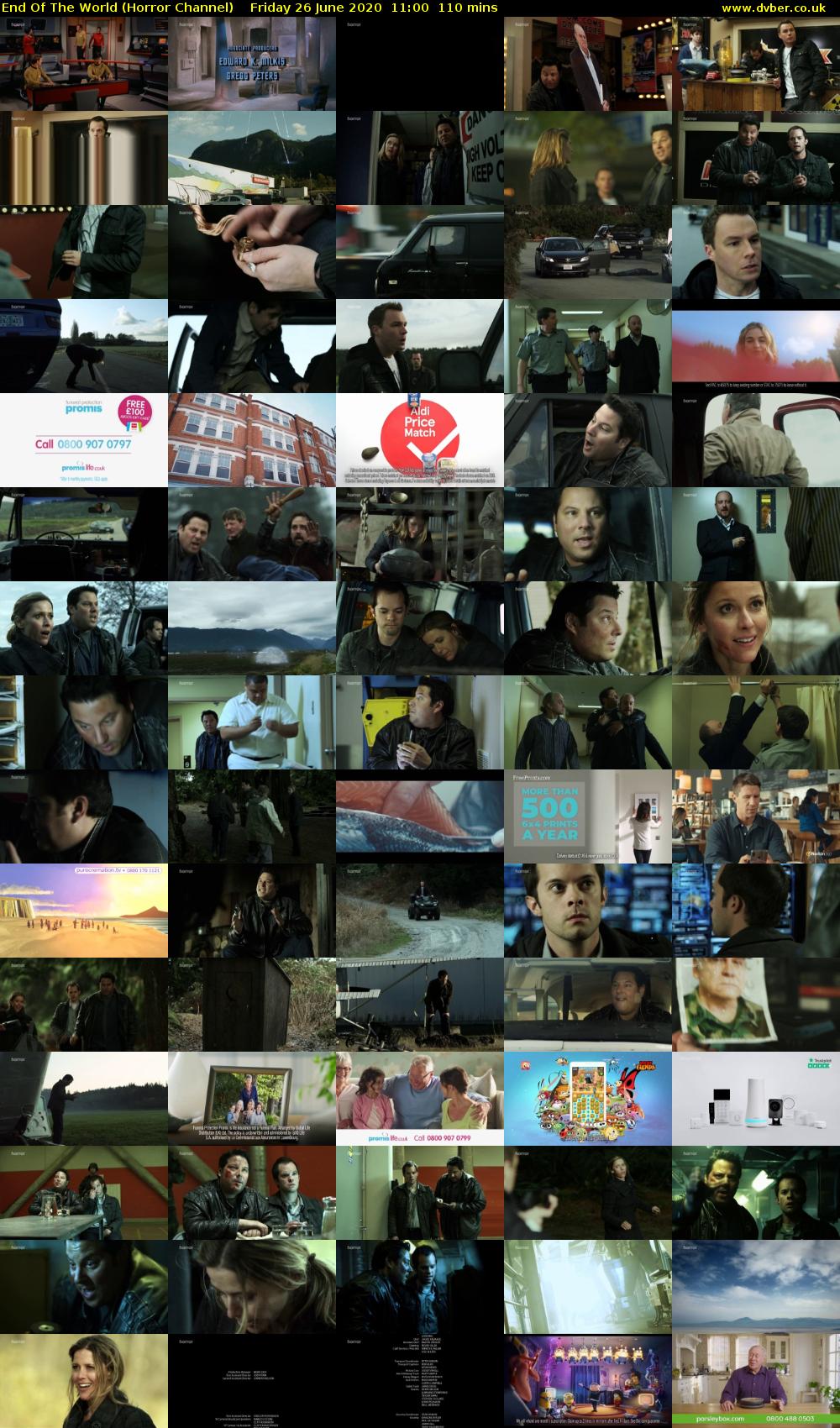 End Of The World (Horror Channel) Friday 26 June 2020 11:00 - 12:50