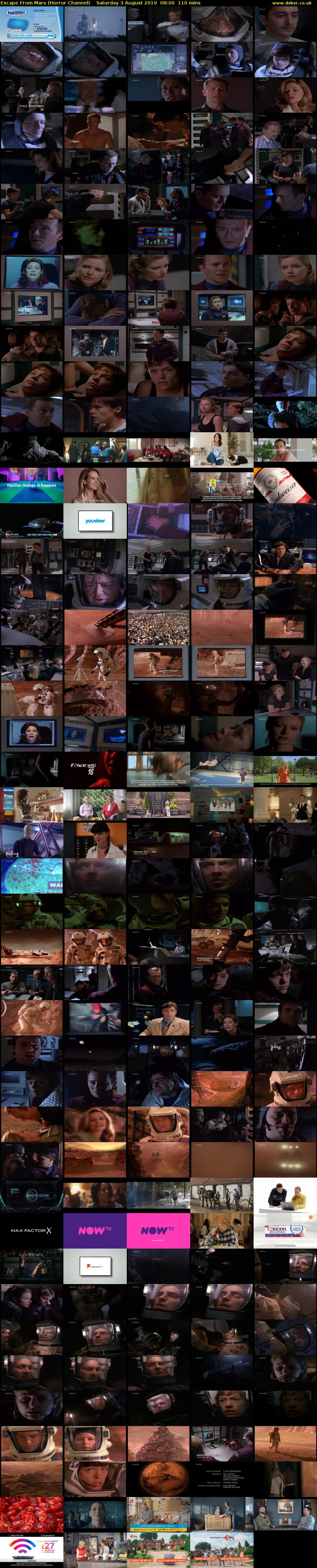 Escape From Mars (Horror Channel) Saturday 3 August 2019 08:00 - 09:50