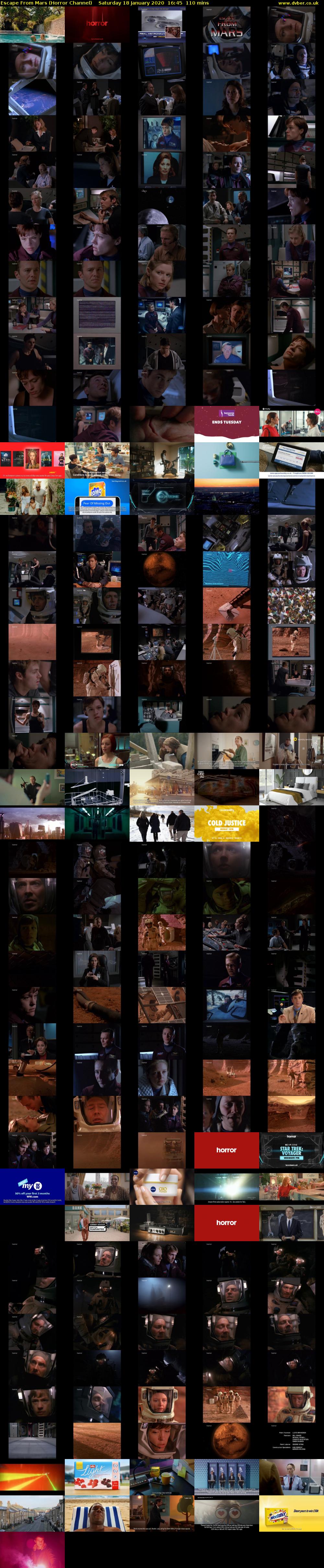 Escape From Mars (Horror Channel) Saturday 18 January 2020 16:45 - 18:35