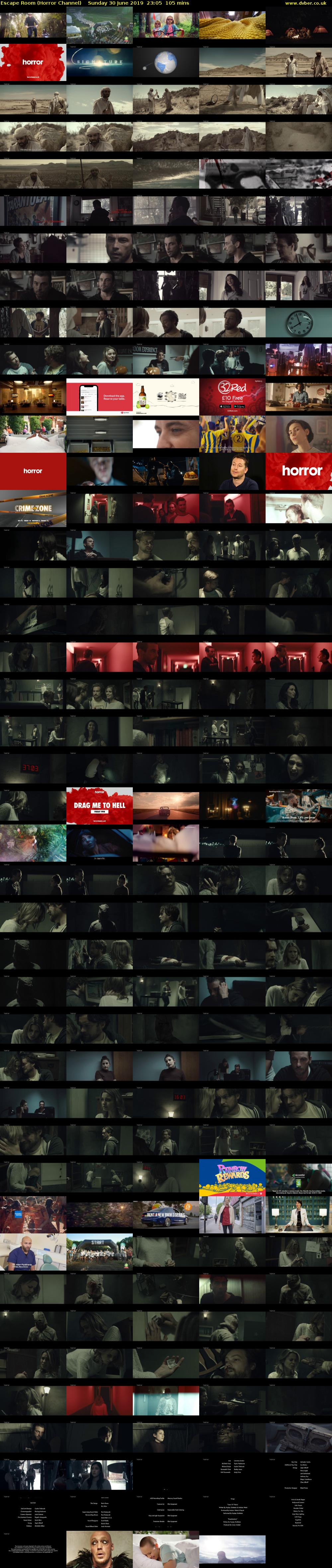 Escape Room (Horror Channel) Sunday 30 June 2019 23:05 - 00:50