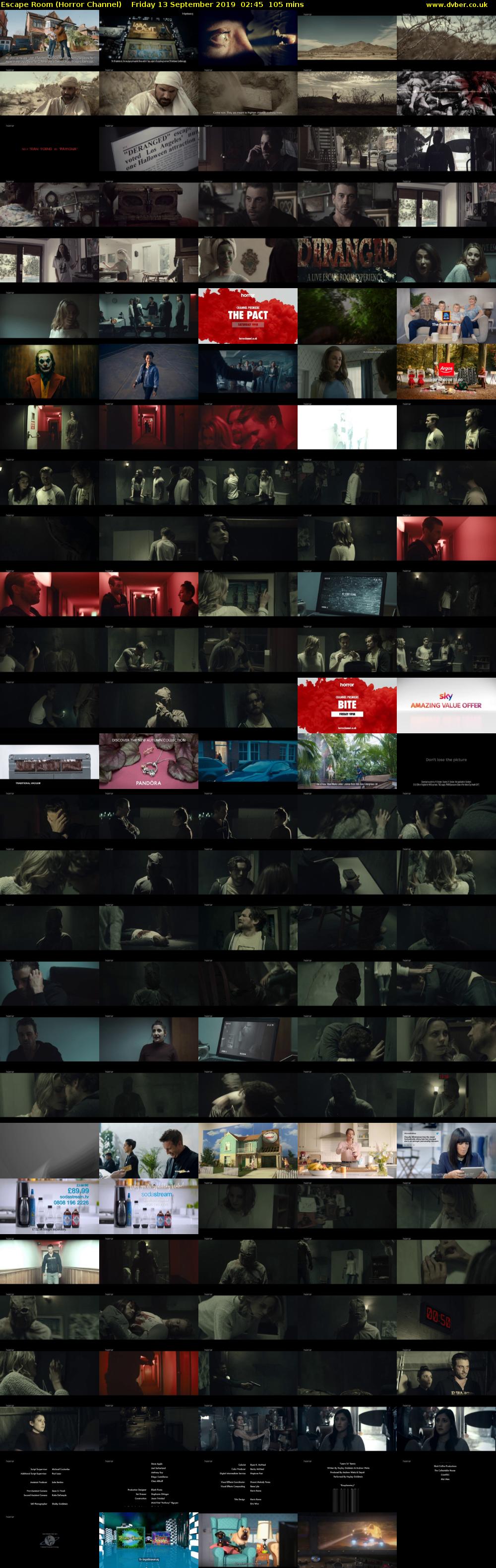 Escape Room (Horror Channel) Friday 13 September 2019 02:45 - 04:30