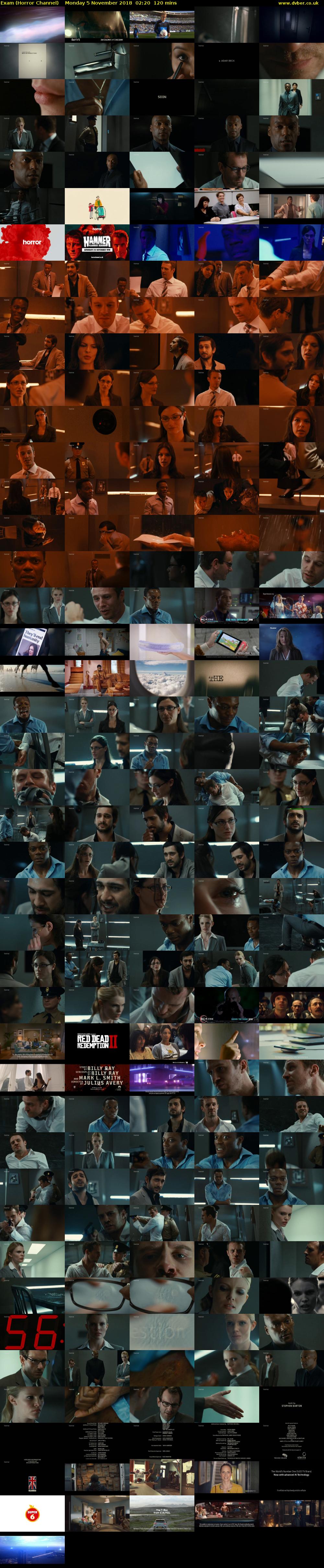 Exam (Horror Channel) Monday 5 November 2018 02:20 - 04:20