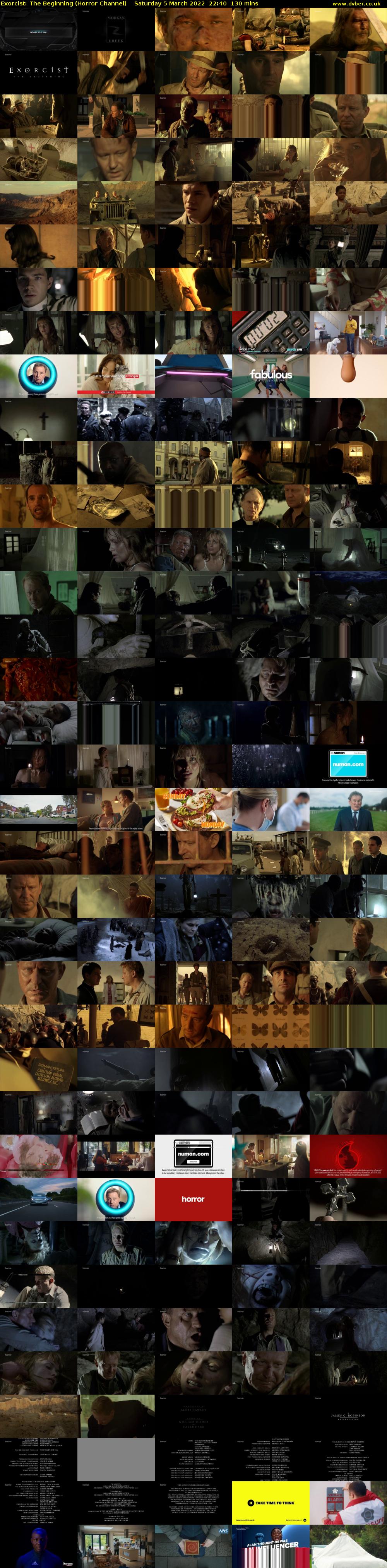 Exorcist: The Beginning (Horror Channel) Saturday 5 March 2022 22:40 - 00:50