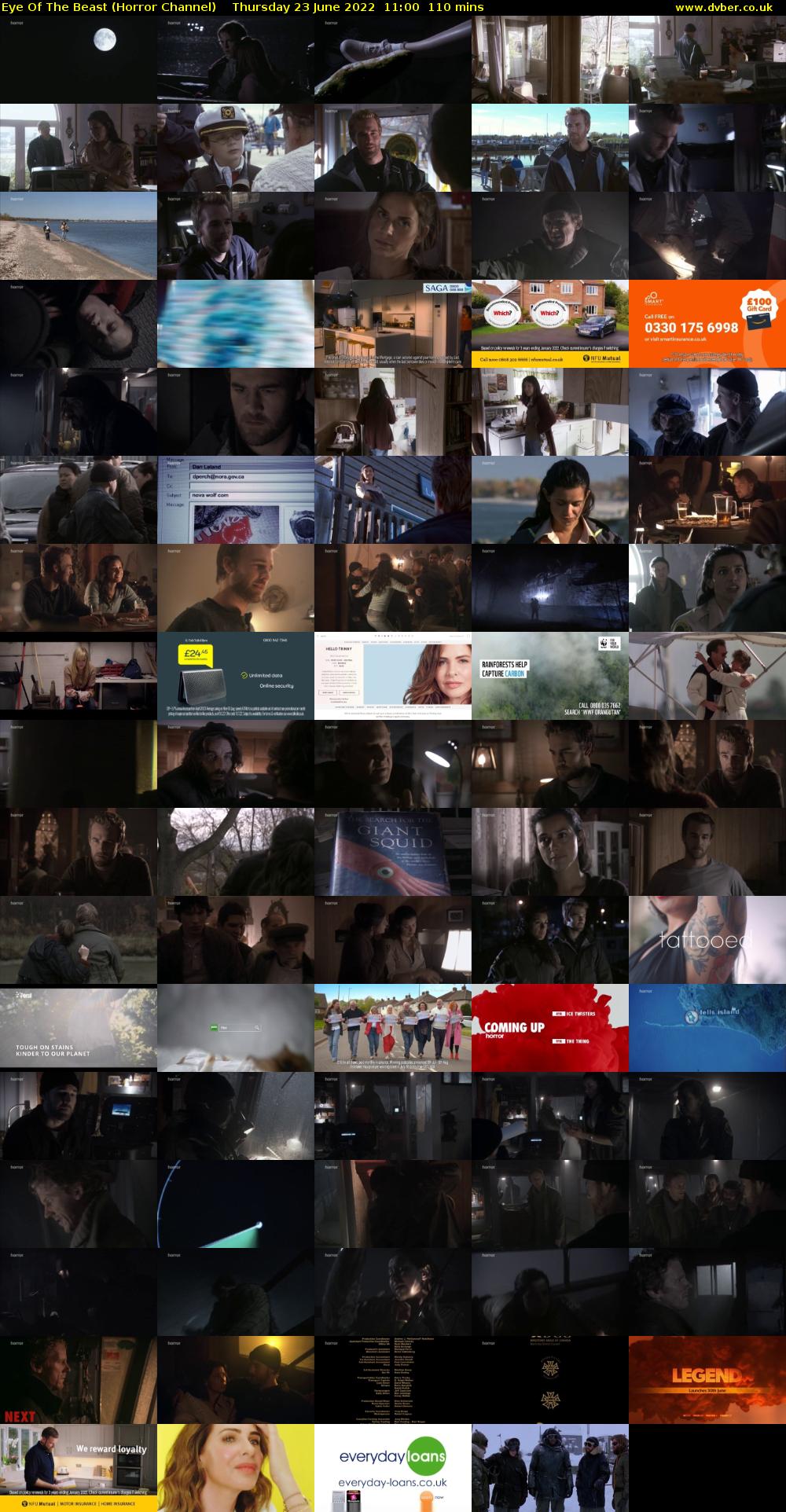 Eye Of The Beast (Horror Channel) Thursday 23 June 2022 11:00 - 12:50