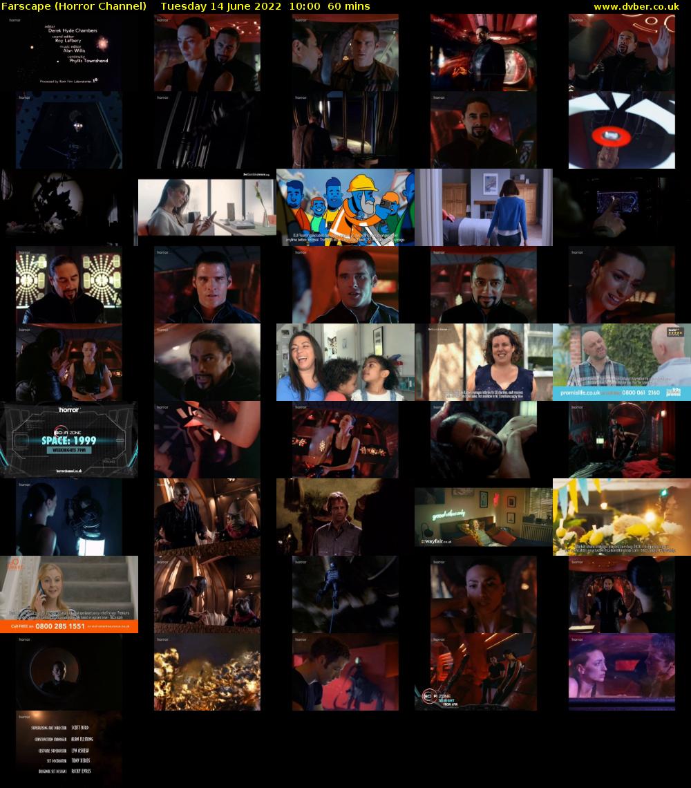 Farscape (Horror Channel) Tuesday 14 June 2022 10:00 - 11:00