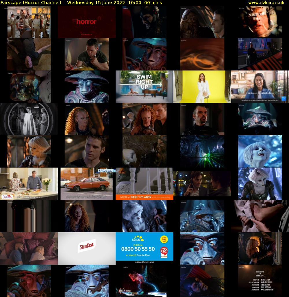 Farscape (Horror Channel) Wednesday 15 June 2022 10:00 - 11:00
