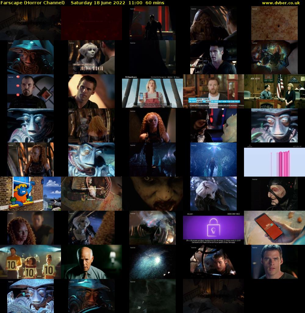 Farscape (Horror Channel) Saturday 18 June 2022 11:00 - 12:00