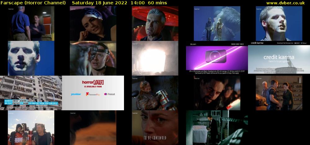 Farscape (Horror Channel) Saturday 18 June 2022 14:00 - 15:00