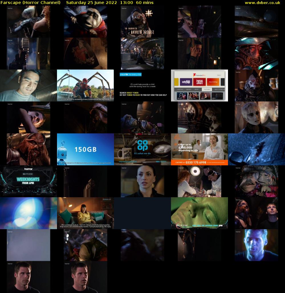 Farscape (Horror Channel) Saturday 25 June 2022 13:00 - 14:00