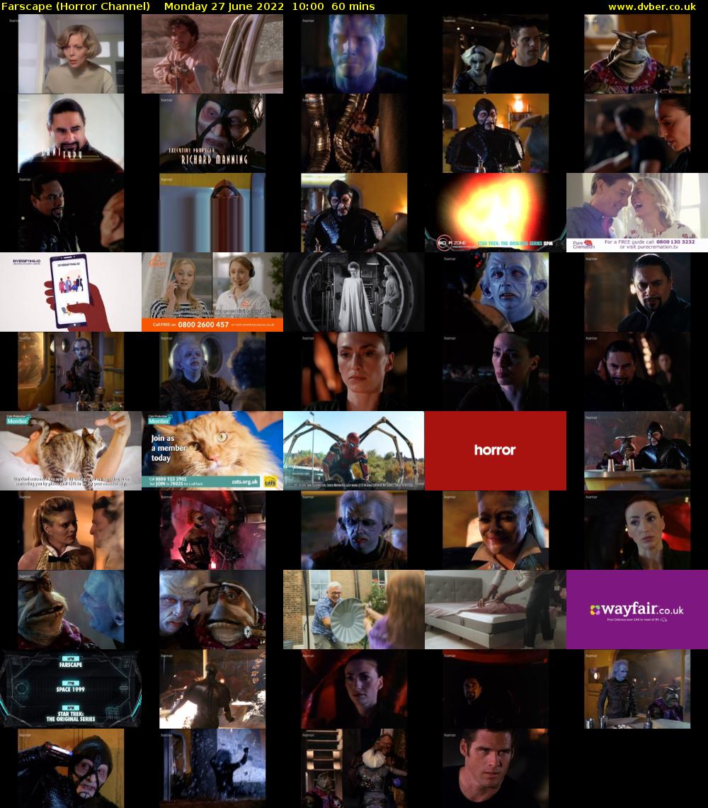 Farscape (Horror Channel) Monday 27 June 2022 10:00 - 11:00