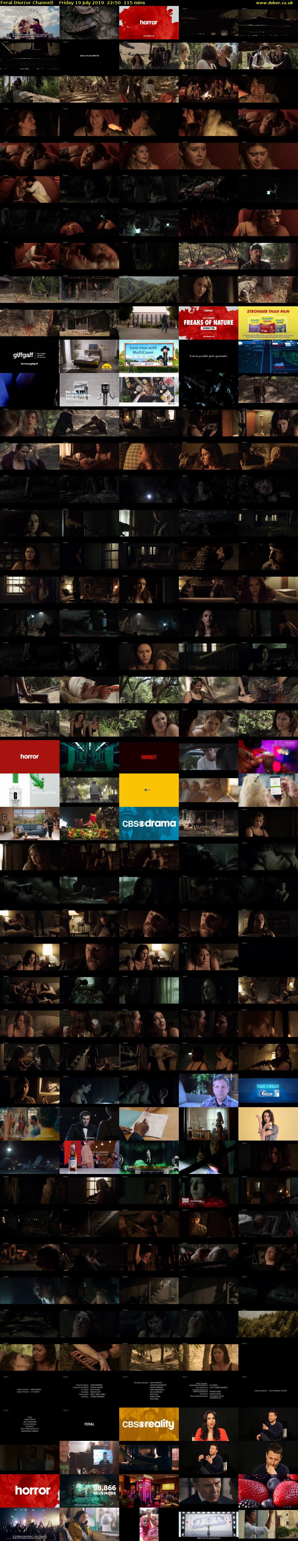 Feral (Horror Channel) Friday 19 July 2019 22:50 - 00:45