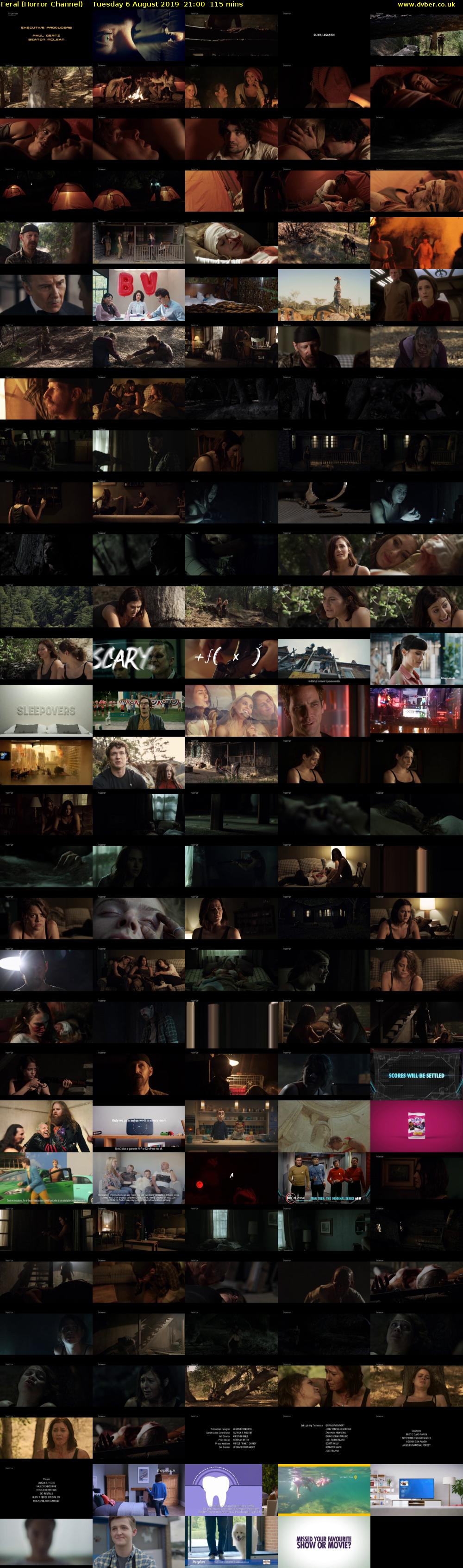 Feral (Horror Channel) Tuesday 6 August 2019 21:00 - 22:55