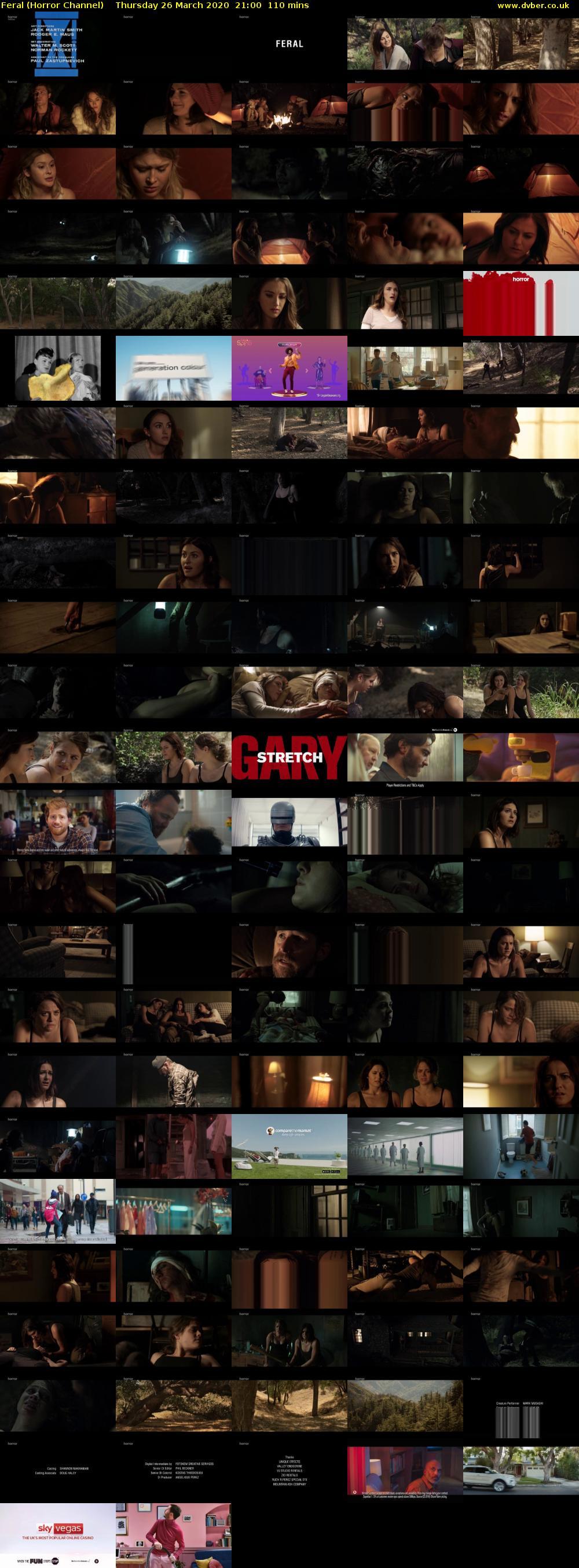 Feral (Horror Channel) Thursday 26 March 2020 21:00 - 22:50