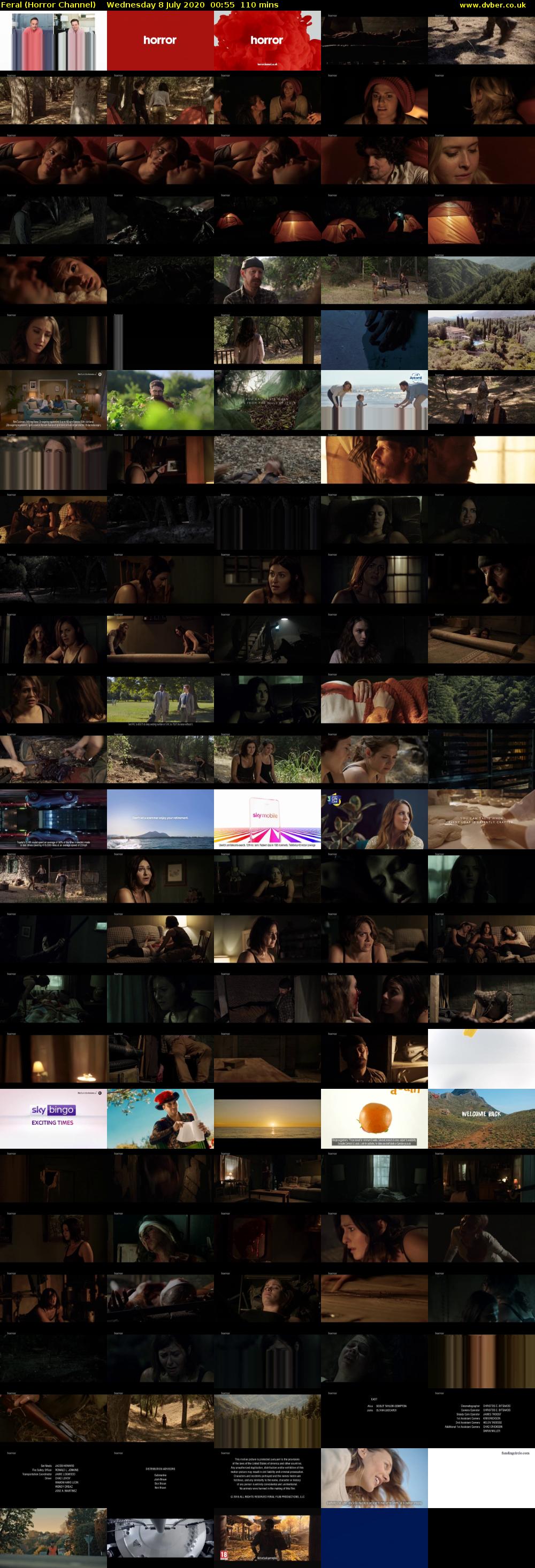 Feral (Horror Channel) Wednesday 8 July 2020 00:55 - 02:45