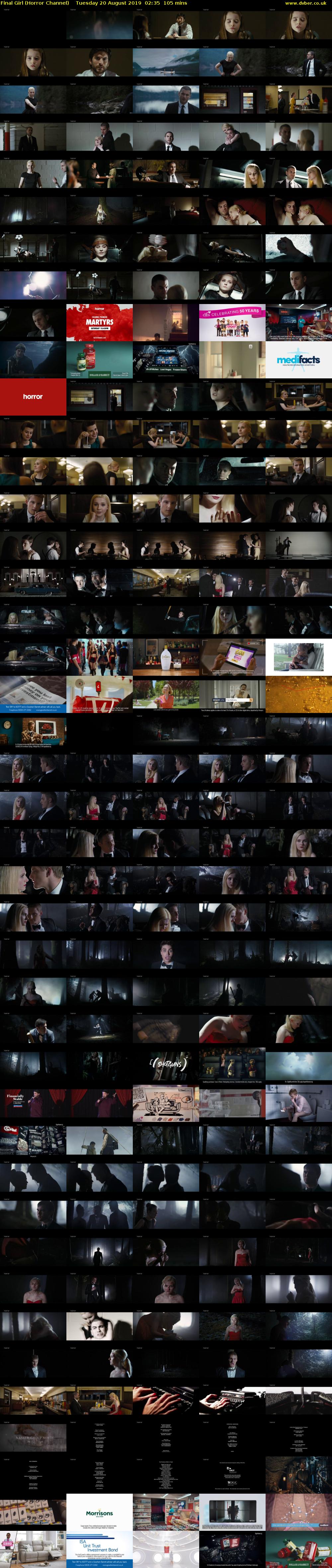 Final Girl (Horror Channel) Tuesday 20 August 2019 02:35 - 04:20