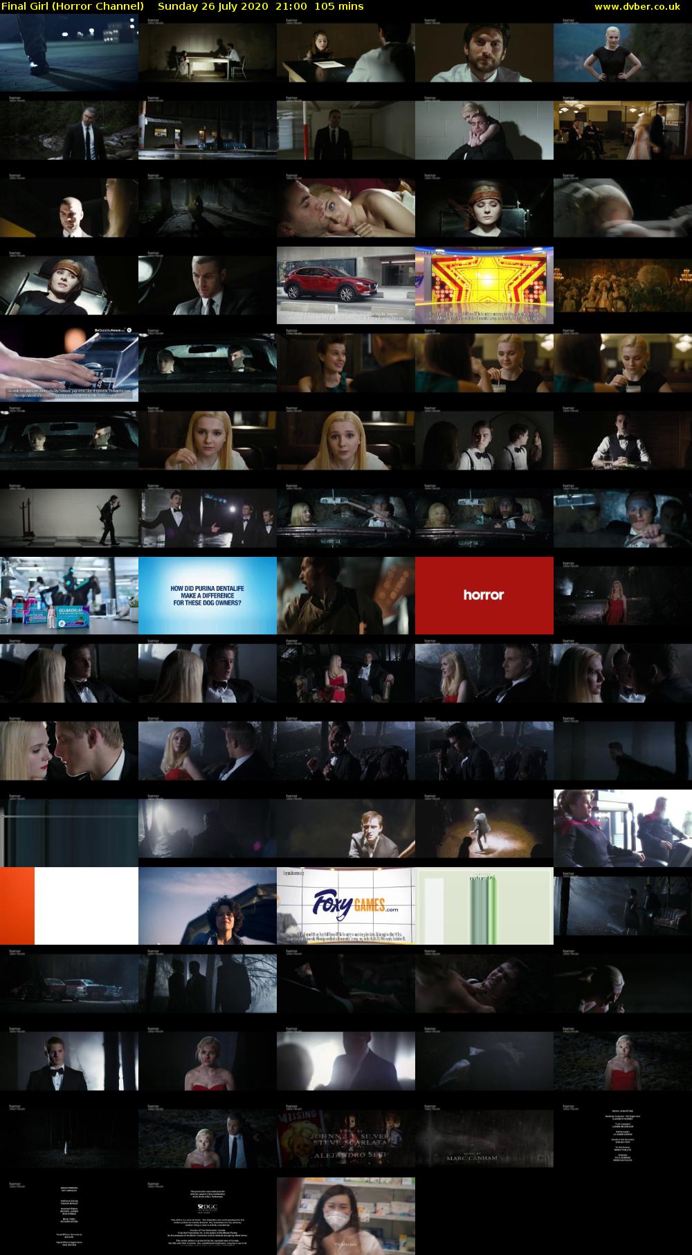 Final Girl (Horror Channel) Sunday 26 July 2020 21:00 - 22:45