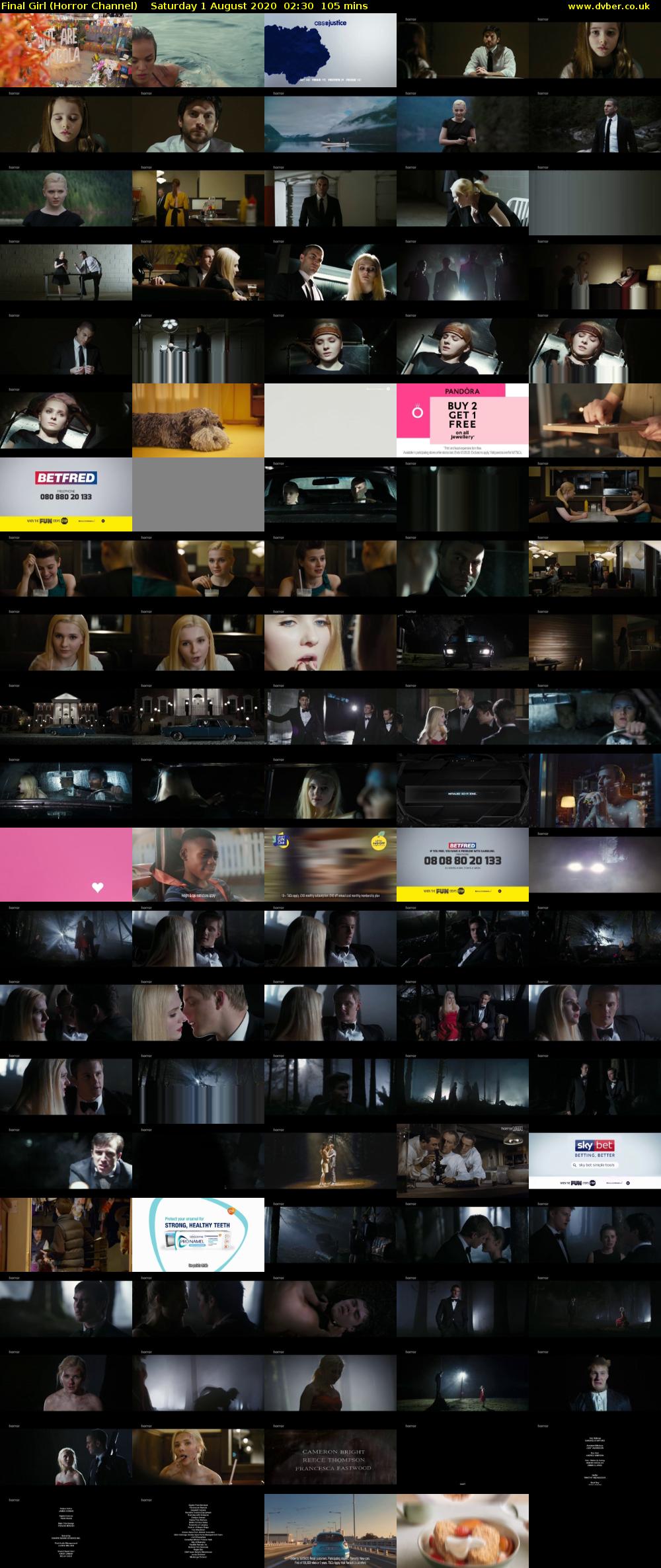 Final Girl (Horror Channel) Saturday 1 August 2020 02:30 - 04:15