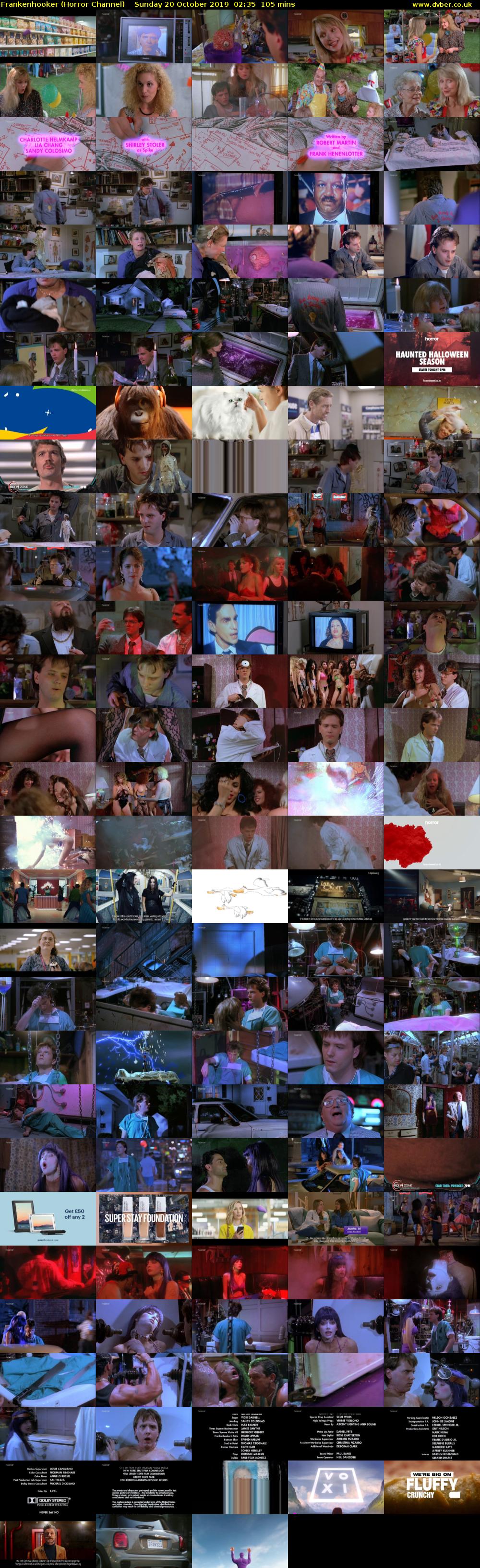 Frankenhooker (Horror Channel) Sunday 20 October 2019 02:35 - 04:20