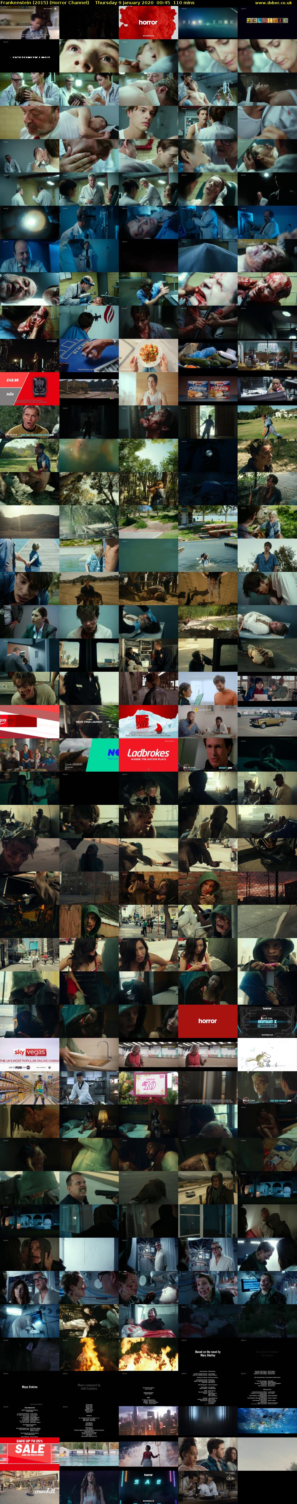 Frankenstein (2015) (Horror Channel) Thursday 9 January 2020 00:45 - 02:35