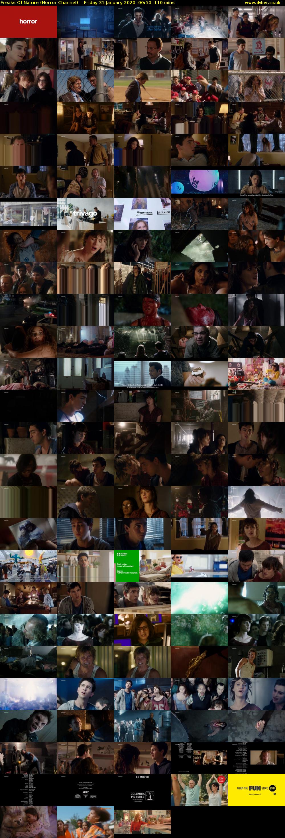Freaks Of Nature (Horror Channel) Friday 31 January 2020 00:50 - 02:40