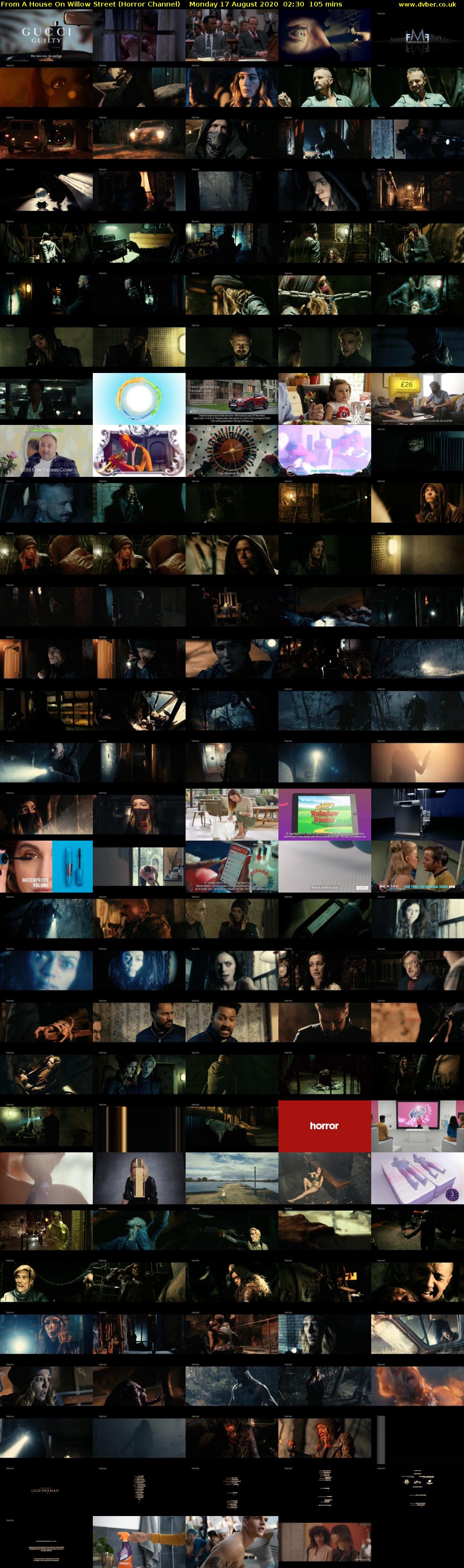 From A House On Willow Street (Horror Channel) Monday 17 August 2020 02:30 - 04:15